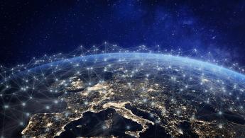 earth with global connections for swift money transfers